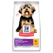 Снимка на HILL’S SCIENCE PLAN SMALL&MINI SENSITIVE STOMACH&SKIN ADULT С ПИЛЕШКО – ПЪЛНОЦЕННА СУХА ХРАНА ЗА ДРЕБНИ И МИНИАТЮРНИ ПОРОДИ КУЧЕТА В ЗРЯЛА ВЪЗРАСТ НАД 1 ГОДИНА С ЧУВСТВИТЕЛЕН СТОМАХ И КОЖА 6 кг. 1