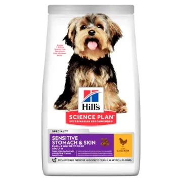 Показвай детайлите за HILL’S SCIENCE PLAN SMALL&MINI SENSITIVE STOMACH&SKIN ADULT С ПИЛЕШКО – ПЪЛНОЦЕННА СУХА ХРАНА ЗА ДРЕБНИ И МИНИАТЮРНИ ПОРОДИ КУЧЕТА В ЗРЯЛА ВЪЗРАСТ НАД 1 ГОДИНА С ЧУВСТВИТЕЛЕН СТОМАХ И КОЖА 6 кг. 1 - MyPetShop.bg Снимка на HILL’S SCIENCE PLAN SMALL&MINI SENSITIVE STOMACH&SKIN ADULT С ПИЛЕШКО – ПЪЛНОЦЕННА СУХА ХРАНА ЗА ДРЕБНИ И МИНИАТЮРНИ ПОРОДИ КУЧЕТА В ЗРЯЛА ВЪЗРАСТ НАД 1 ГОДИНА С ЧУВСТВИТЕЛЕН СТОМАХ И КОЖА 6 кг. 1
