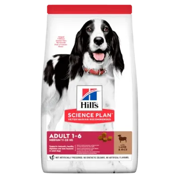 Показвай детайлите за HILL’S SCIENCE PLAN CANINE MEDIUM ADULT С АГНЕШКО И ОРИЗ – ПЪЛНОЦЕННА СУХА ХРАНА ЗА КУЧЕТА ОТ СРЕДНИ ПОРОДИ С УМЕРЕНИ ЕНЕРГИЙНИ НУЖДИ, 1-7 Г. 14 кг. 1 - MyPetShop.bg Снимка на HILL’S SCIENCE PLAN CANINE MEDIUM ADULT С АГНЕШКО И ОРИЗ – ПЪЛНОЦЕННА СУХА ХРАНА ЗА КУЧЕТА ОТ СРЕДНИ ПОРОДИ С УМЕРЕНИ ЕНЕРГИЙНИ НУЖДИ, 1-7 Г. 14 кг. 1