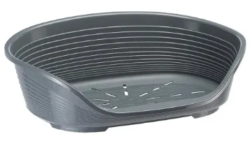 Показвай детайлите за Ferplast Siesta Deluxe 2 dark grey - пластмасово легло за котки и кучета 43 x 28 см 1 - MyPetShop.bg Снимка на Ferplast Siesta Deluxe 2 dark grey - пластмасово легло за котки и кучета 43 x 28 см 1