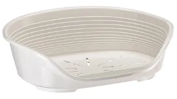 Показвай детайлите за Ferplast Siesta Deluxe 4 white - пластмасово легло за котки и кучета 54 x 35 см 1 - MyPetShop.bg Снимка на Ferplast Siesta Deluxe 4 white - пластмасово легло за котки и кучета 54 x 35 см 1