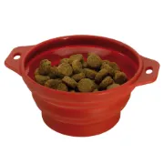 Снимка на Ferplast PA 1087 Travel Bowl - сгъваща се силиконова купа за храна или вода за котки и кучета 14 x 6,5 см - 500 мл 2