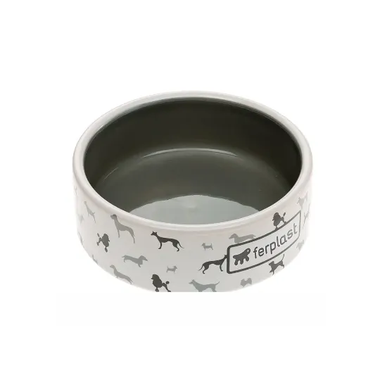 Снимка на Ferplast Juno Medium Bowl - керамична купа за кучета или котки за храна и вода 16,3 x 6,1 см - 750 мл
