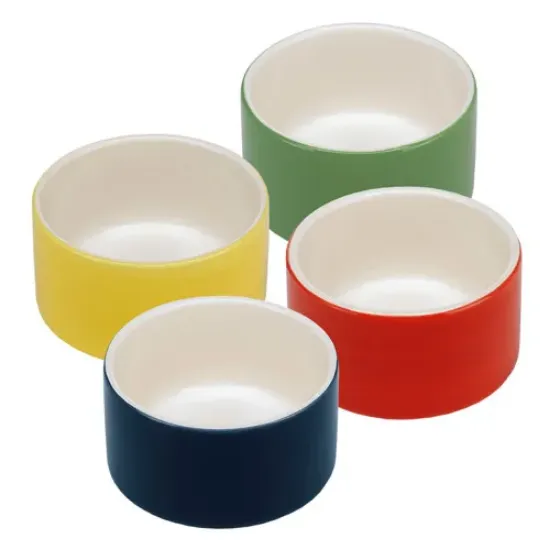 Снимка на Ferplast Giove Bowl - червена, зелена, жълта или синя порцеланова купа за котки и кучета за храна или вода - 9,9 x 5,2 см - 250 мл