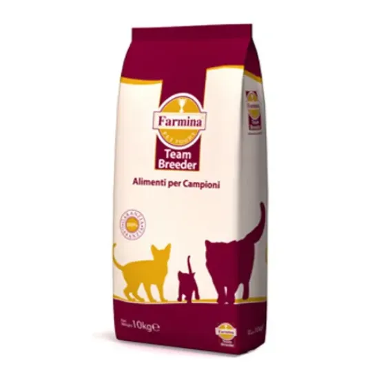 Снимка на Farmina Team Breeder Low Grain Cat Codefish&Orange - храна за котки с риба треска и портокал; ниско съдържание на зърнени култури 10 кг