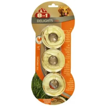Показвай детайлите за 8in1 Delights Rings - деликатесно лакомство пръстени с пилешко месо Снимка на 8in1 Delights Rings - деликатесно лакомство пръстени с пилешко месо