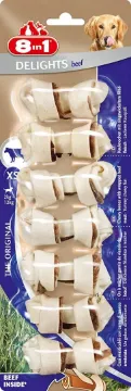 Показвай детайлите за 8in1 Delights Beef XS - Лакомство, кокали от говеждо месо за кучета от малки породи Снимка на 8in1 Delights Beef XS - Лакомство, кокали от говеждо месо за кучета от малки породи