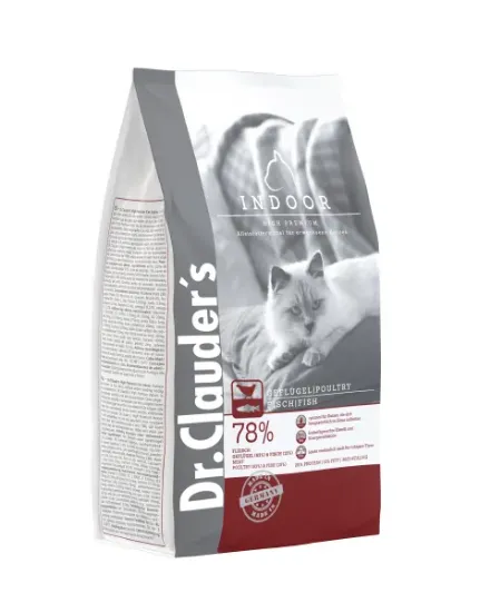 Снимка на Dr.Clauder's Cat INDOR суха храна за домашни котки с вкус на пилешко 10 кг