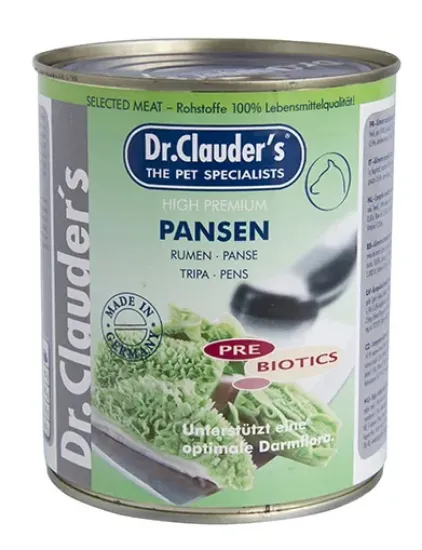 Снимка на Dr. Clauder's Selected Meat Pansen/Pre Biotics/- консервирана храна за кучета с телешко шкембе, 800 гр