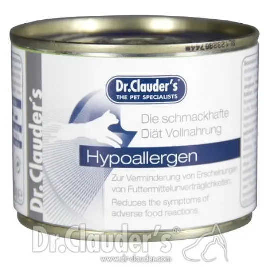 Снимка на Dr.Clauder's Hypoallergen Diet - терапевтична диетична хипоалергенна храна за котки, 3 броя х 200 гр.