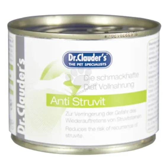 Снимка на Dr.Clauder's Anti Struvit Diet - терапевтична, диетична храна за котки, срещу струвити с пилешко, 3 броя х 200 гр.