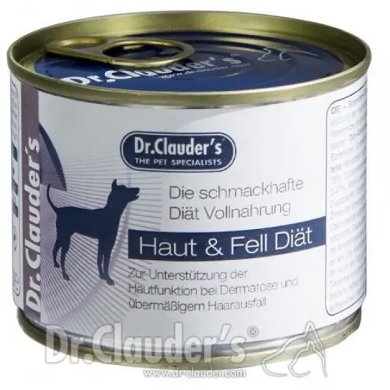 Снимка на Dr.Clauder's FSD Fur and Skin Diet - терапевтична диетична храна за здрави кожа и козина при кучета с дерматити, 2 броя х 400 гр.