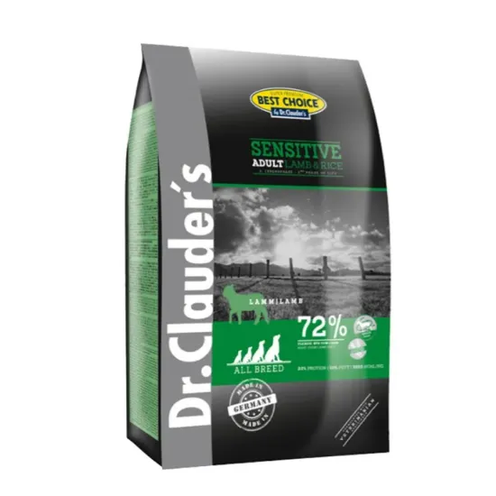 Снимка на Dr.Clauder's Sensitive Adult All Breed Lamb-Rice-Суха храна агнешко и ориз за всички породи кучета 350гр