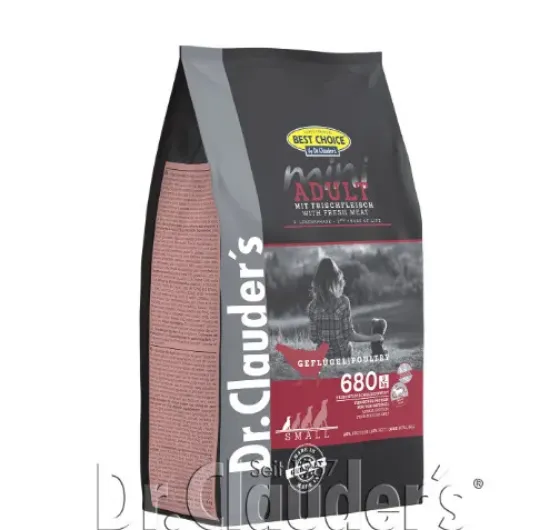 Снимка на Dr.Clauder's Mini Adult Fresh Meat - за кучета от мини породи с прясно пилешко месо (до 7,5кг) 400гр