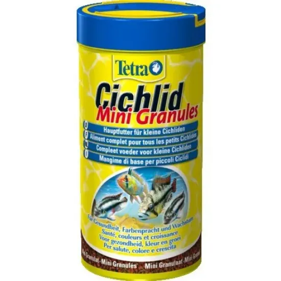 Снимка на Tetra Cichlid Mini Granules - гранули за цихлиди 250мл.