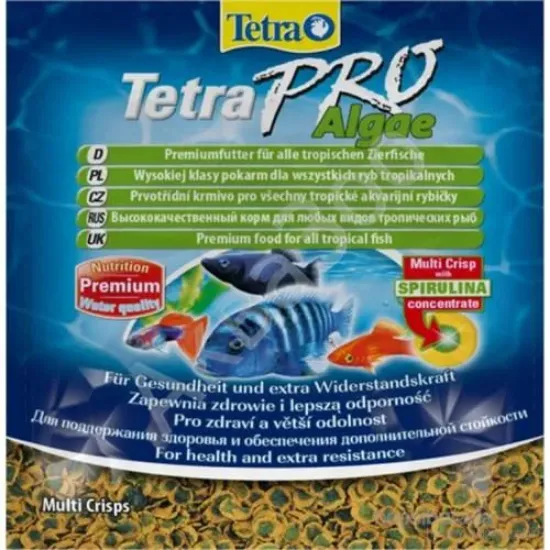 Снимка на TetraPro Sachet Algae - храна за рибки с алги 12гр