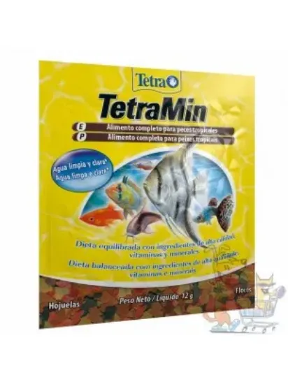 Снимка на Tetra -TetraMin - Универсална, основна храна на люспи за всички видове аквариумни рибки - 12 гр.