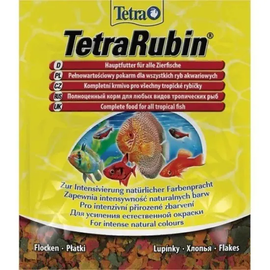 Снимка на Tetra -TetraRubin -люспа -хапки с естествени оцветители 12гр.