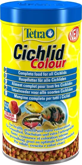 Снимка на Tetra Cichlid Colour - Храна за цихлиди с оцветители 500 мл