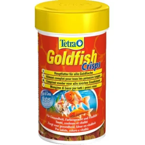 Снимка на Tetra Goldfish Crisps- храна за златни рибки с хрупкави хапки 100мл.