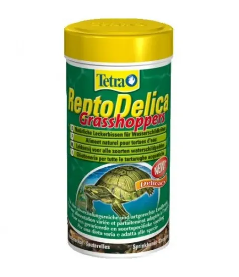 Снимка на Tetra Repto Delica Grasshoppers - храна за водни костенурки със скакалци 250мл
