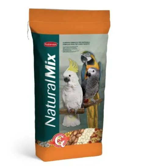 Снимка на Padovan Naturalmix Parrots Пълноценна храна за големи папагали 18 кг.