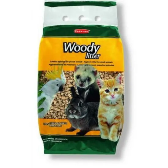 Снимка на Padovan Woody litter - тоалетна постелка ,пресовани борови стърготини 10л. 750 гр