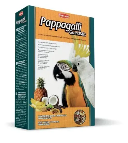 Снимка на Padovan Grandmix Pappagalli Пълноценна храна с плодове за големи папагали 600 гр.