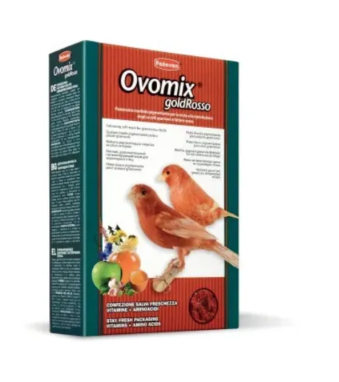 Снимка на Padovan Ovomix Rosso Gold Red - Хранителна добавка за зърноядни птици 300 гр.