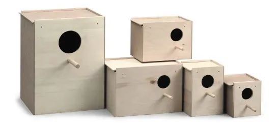 Снимка на Padovan Wooden Nest Къщичка за птици 11,5x11x17 см