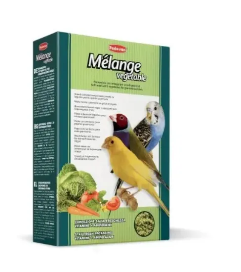 Снимка на Padovan Vegetable Mélange -Хранителна добавка за зърноядни птици със зеленчуци 300 гр.