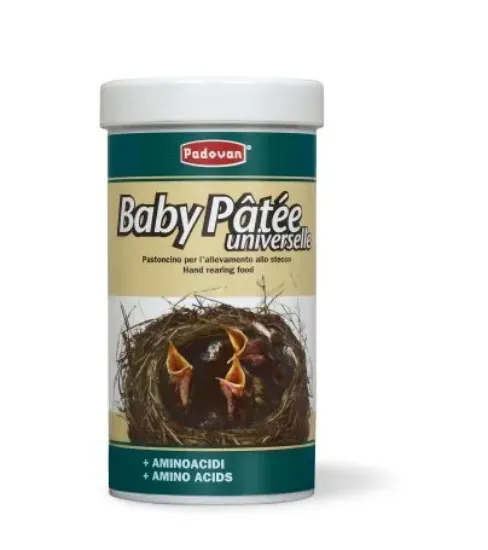 Снимка на Padovan BABY PATEE - пълноценна храна за новородени зърноядни птици - 100 гр