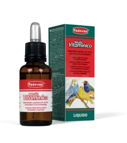 Снимка на Padovan Multivitaminico - мултивитамини за птици 30 мл.