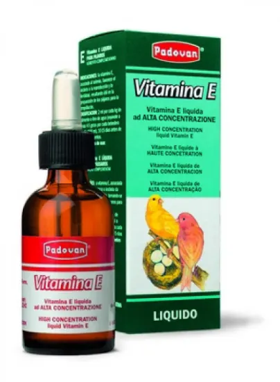 Снимка на Padovan Vitamina E - витамин Е за декоративни птици течна 30 мл.