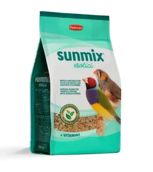 Снимка на Padovan Sunmix Esotici - пълноценна храна за тропически птички 850 гр