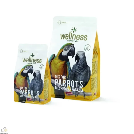 Снимка на Padovan Wellness Mix for Parrots - премиум храна за големи папагали (жако, ара, амазони) 2.5 кг.