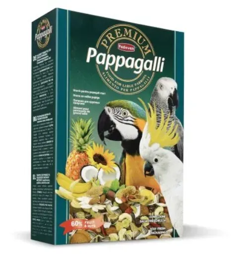 Снимка на Padovan Premium Pappagalli Пълноценна храна за големи папагали 500 гр