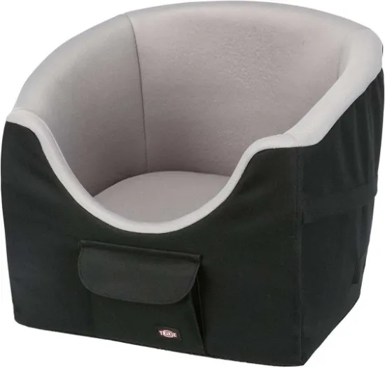 Снимка на Trixie car seat , black / gray - Кошара за пътуване ,за малки кучета - черно сива 45 × 39 × 42 см