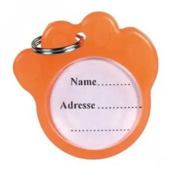 Снимка на Trixie Address Collar - Адресник за кучета във формата на лапа - 3.5 см