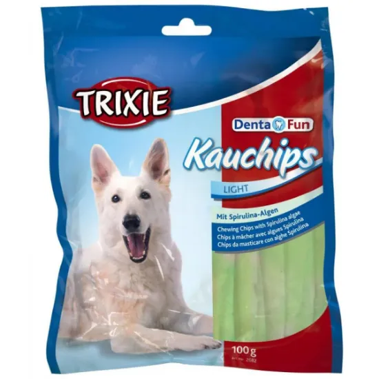 Снимка на Trixie Denta Fun Spirulina Chewing - Чипс със спирулина алга за кучета, 2 броя х 100 гр.