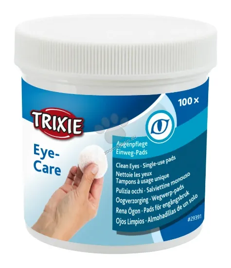 Снимка на Trixie - Тампони за почистване на очи за котки и кучета , еднократни 100 бр