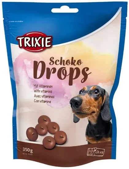 Снимка на Trixie Schoko Drops -Шоколадови бонбони с витамини за кучета 350 гр