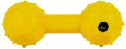 Снимка на Trixie Dumbbell - гумена гира със звънче червена, жълта, оранжева, синя 12 см 3