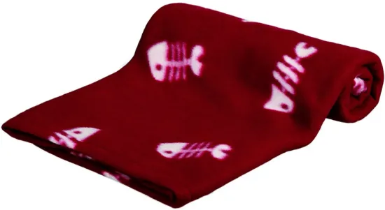 Снимка на Trixie Beany Blanket wine Bordeaux- Одеяло за кучета и котки 100 / 70 см цвят бордо