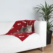 Снимка на Trixie Beany Blanket wine Bordeaux- Одеяло за кучета и котки 100 / 70 см цвят бордо 2