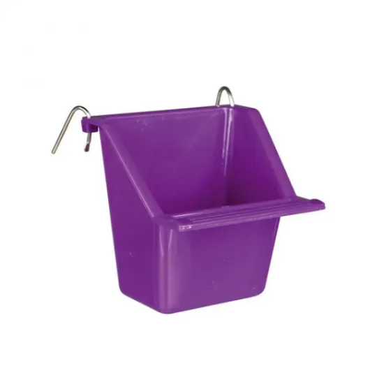 Снимка на Trixie Hanging Bowls with Wire Holder, Plastic - хранилка за птици - 65 мл 6 × 6 см