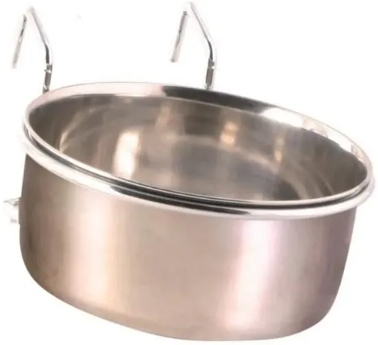 Снимка на Trixie Hanging Bowls with Wire Holder Metal - Метална хранилка за птици 600 мл