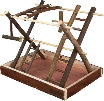 Показвай детайлите за Trixie Bird Playground Natural Living - играчка , площадка за малки папагали 35 / 27 / 30 см. 1 - MyPetShop.bg Снимка на Trixie Bird Playground Natural Living - играчка , площадка за малки папагали 35 / 27 / 30 см. 1