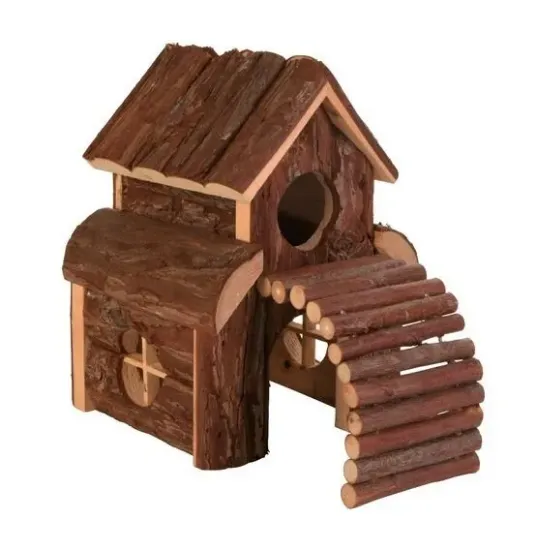 Снимка на Trixie Natural Living Woodhouse Lux - Луксозна дървена къща за хамстери 13 х 20 х 20 см