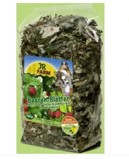 Снимка на JR Farm - Специалитет, лакомство - Ягодоплодни листа за гризачи - 100 гр.